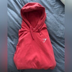 Gymshark red hoodie, size large (mens)